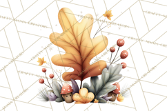Christmas Turkey PNG, Rustic Holiday Clipart Product Image 4