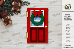Christmas Tiered Tray Decor Laser Cut. Wall Decor SVG Product Image 1