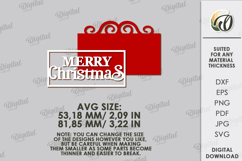 Christmas Tiered Tray Decor Laser Cut. Wall Decor SVG Product Image 2