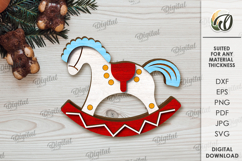 Christmas Tiered Tray Decors Laser Cut. Wall Decor SVG Product Image 8