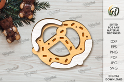 Christmas Tiered Tray Decors Laser Cut. Wall Decor SVG Product Image 10