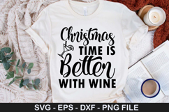 Christmas Wine SVG Design - Dashing Through Merlot Product Image 4
