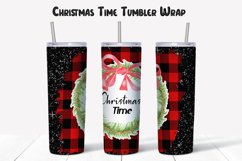 Christmas Tumbler Wrap. Christmas Time Tumbler Sublimation Product Image 1