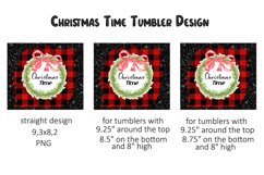 Christmas Tumbler Wrap. Christmas Time Tumbler Sublimation Product Image 2