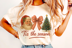 Tis The Season PNG, Santa Claus PNG, Merry Christmas PNG Product Image 2