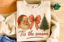 Tis The Season PNG, Santa Claus PNG, Merry Christmas PNG Product Image 4