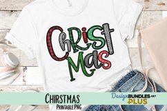 Christmas Lettering Sublimation PNG Product Image 1