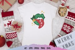 Christmas Tongue Mouth PNG Product Image 1