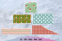 Christmas Torn Paper - Scrapbooking PNG Product Image 1