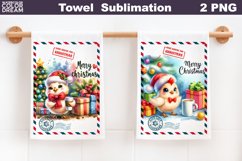 Christmas Chicken Kitchen Towel | Merry Christmas Towel Product Image 1