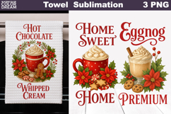 Vintage Christmas baking Towel | Christmas Quotes Towel Product Image 1