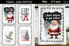 Christmas Towel Sublimation | Funny Holiday Quotes Product Image 1