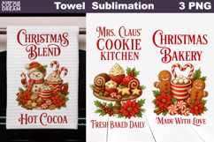 Vintage Christmas Sign Bundle | Christmas Baking Towel Product Image 13