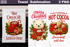 Vintage Christmas Cocoa Towel | Christmas Quotes Towel Product Image 1