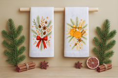 Christmas Kitchen Set, cutting board, Christmas towel, mug Product Image 5