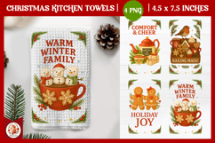 Christmas Kitchen Towel, Vintage Christmas Cookies Product Image 1