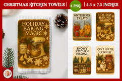 Cozy Christmas Kitchen Towel, Baking Sweets Product Image 1