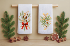 Christmas Kitchen Set, cutting board, Christmas towel, mug Product Image 4