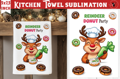 Christmas kitchen towel sublimation | Holiday baking print Product Image 1