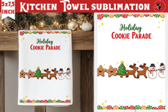 Christmas kitchen towel sublimation | Holiday baking print Product Image 1