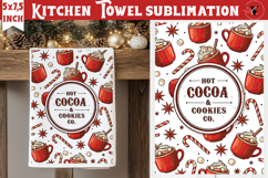 Christmas kitchen towel sublimation | Holiday baking print Product Image 1
