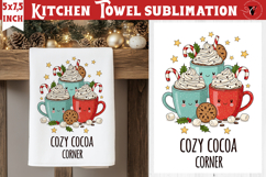 Christmas kitchen towel sublimation | Holiday baking print Product Image 1