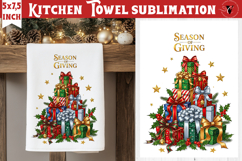 Christmas kitchen towel sublimation | Holiday baking print Product Image 1