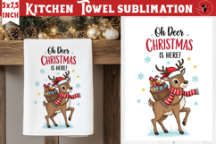 Christmas kitchen towel sublimation | Holiday baking print Product Image 1