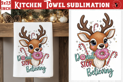 Christmas kitchen towel sublimation | Holiday baking print Product Image 1