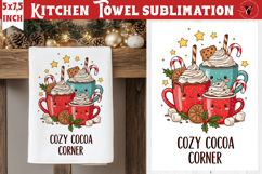 Christmas kitchen towel sublimation | Holiday baking print Product Image 1