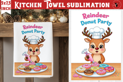 Christmas kitchen towel sublimation | Holiday baking print Product Image 1