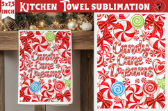 Christmas kitchen towel sublimation | Holiday baking print Product Image 1