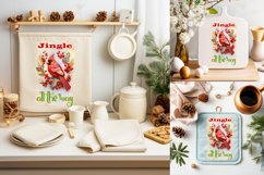 Christmas Towel Designs| Kitchen Towel Sublimation PNG Product Image 5