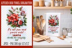 Christmas Towel Designs| Kitchen Towel Sublimation PNG Product Image 4