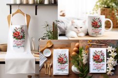 Christmas Towel Designs| Kitchen Towel Sublimation PNG Product Image 7