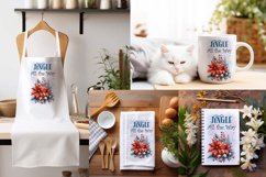 Christmas Towel Designs| Kitchen Towel Sublimation PNG Product Image 2