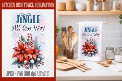 Christmas Towel Designs| Kitchen Towel Sublimation PNG Product Image 7