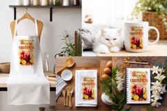 Christmas Towel Designs| Kitchen Towel Sublimation PNG Product Image 2