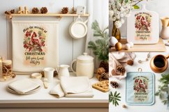 Christmas Towel Designs| Kitchen Towel Sublimation PNG Product Image 4