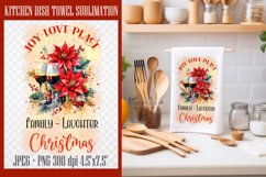 Christmas Towel Designs| Kitchen Towel Sublimation PNG Product Image 7