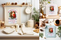 Christmas Towel Designs| Kitchen Towel Sublimation PNG Product Image 5