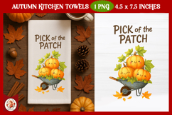 Fall Kitchen Towel, Pumpkin Spice, Pick of the Patch Product Image 1
