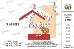 Christmas Towel Holder Laser Cut. Kitchen Decor SVG Product Image 2