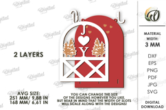 Christmas Towel Holder Laser Cut. Kitchen Decor SVG Product Image 2