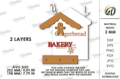 Christmas Towel Holder Laser Cut. Kitchen Decor SVG Product Image 2