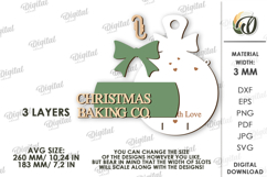Christmas Towel Holder Laser Cut. Kitchen Decor SVG Product Image 2