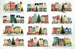 Christmas Town Clipart Bundle Product Image 2