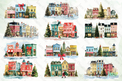 Christmas Town Clipart Bundle Product Image 3
