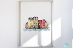 Christmas Town Clipart Bundle Product Image 8