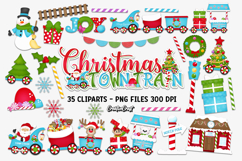 Christmas Digital Paper and Clipart png, illustration Product Image 3